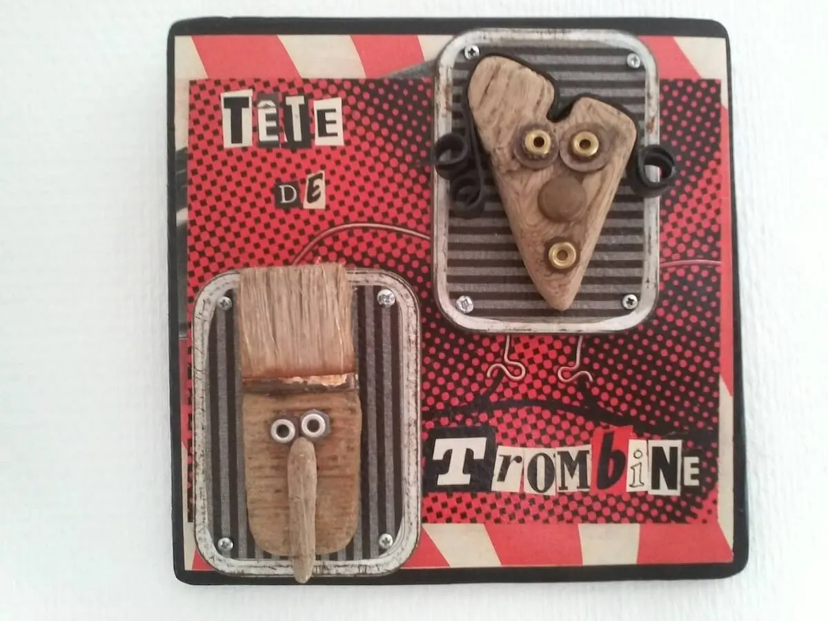 Trombine · personnage d’objets détournés